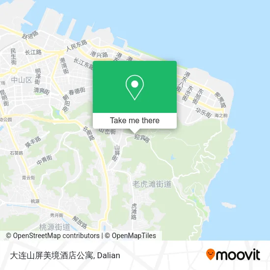 大连山屏美境酒店公寓 map
