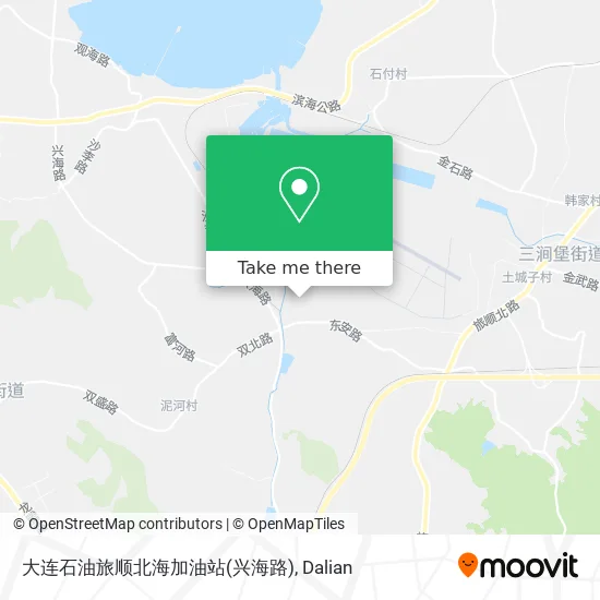 大连石油旅顺北海加油站(兴海路) map