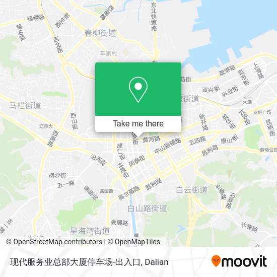 现代服务业总部大厦停车场-出入口 map