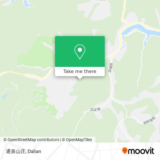 通泉山庄 map