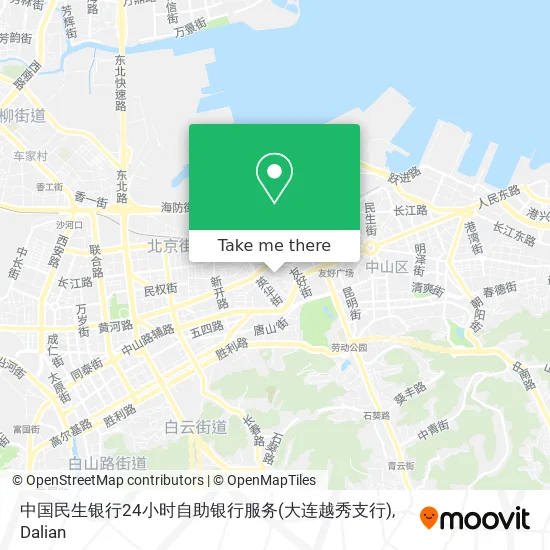 中国民生银行24小时自助银行服务(大连越秀支行) map
