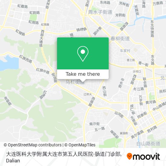 大连医科大学附属大连市第五人民医院-肠道门诊部 map