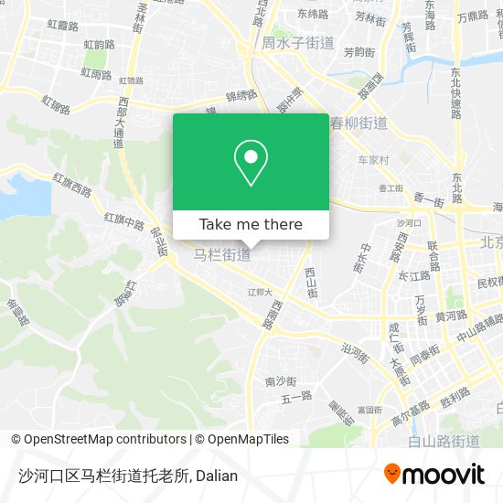 沙河口区马栏街道托老所 map