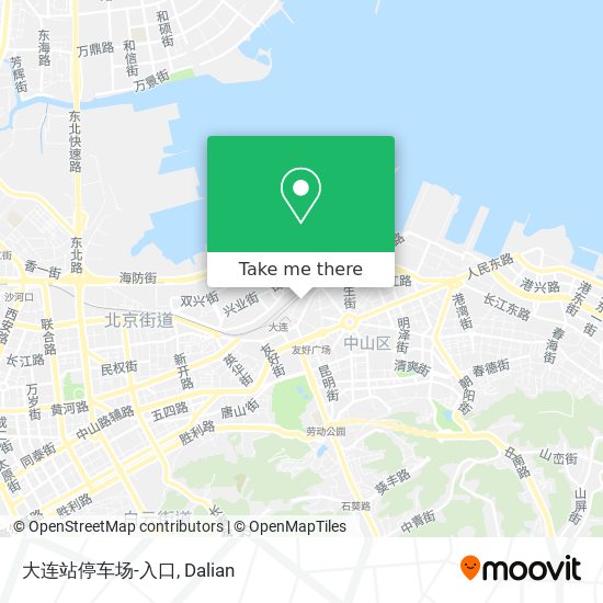 大连站停车场-入口 map