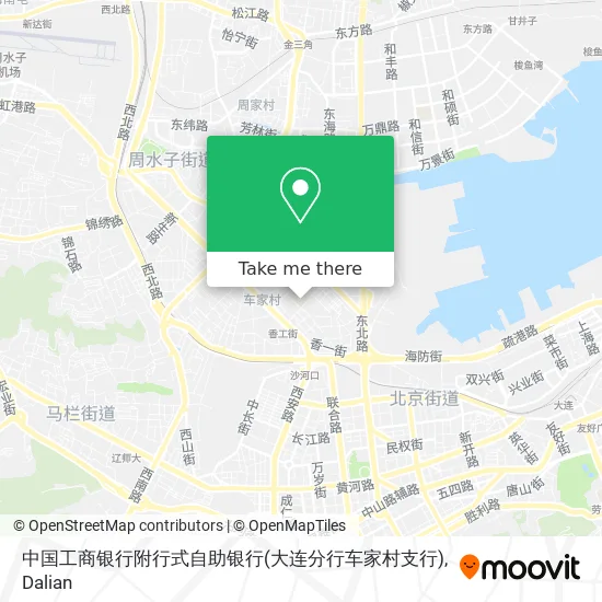 中国工商银行附行式自助银行(大连分行车家村支行) map