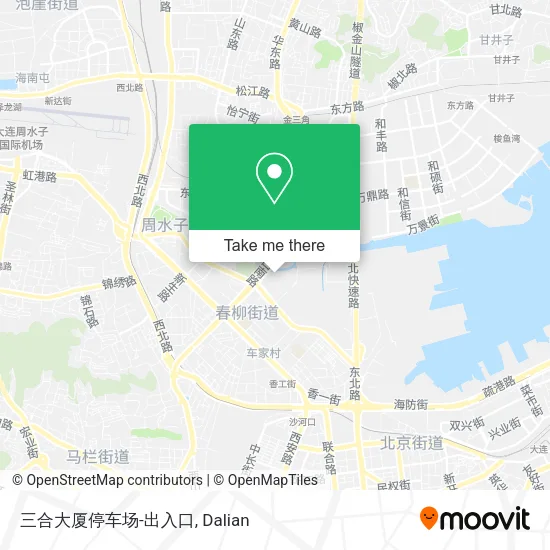 三合大厦停车场-出入口 map