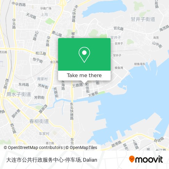 大连市公共行政服务中心-停车场 map
