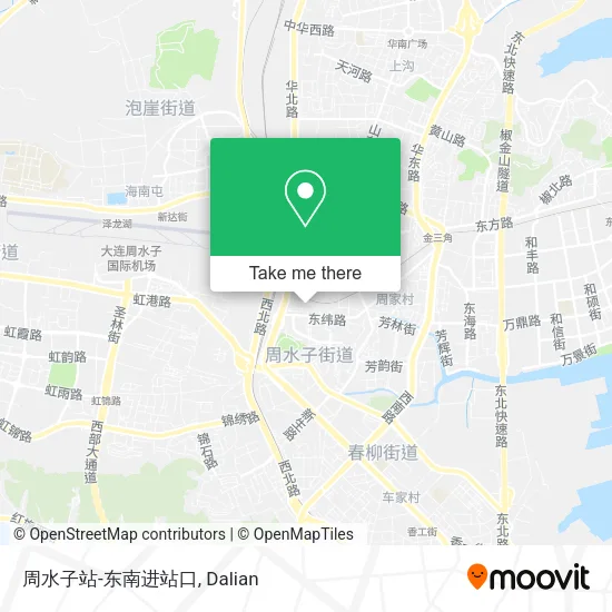 周水子站-东南进站口 map