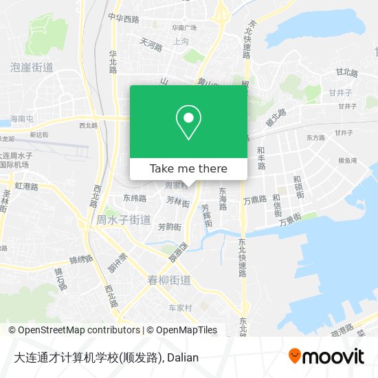 大连通才计算机学校(顺发路) map