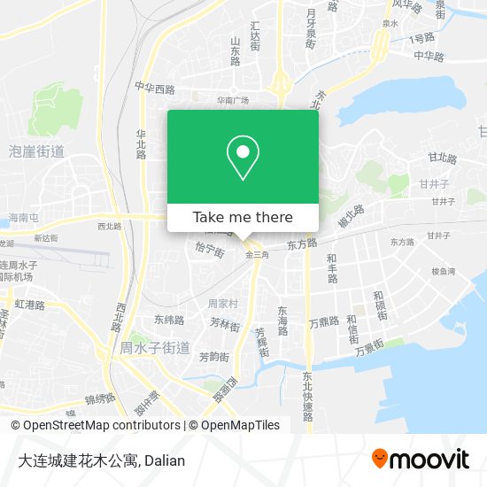 大连城建花木公寓 map
