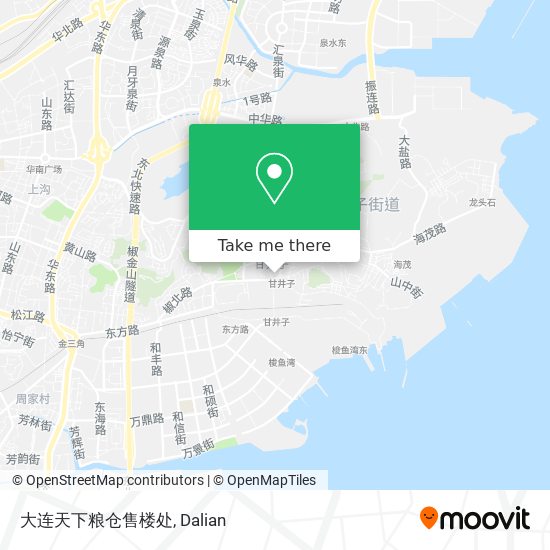 大连天下粮仓售楼处 map