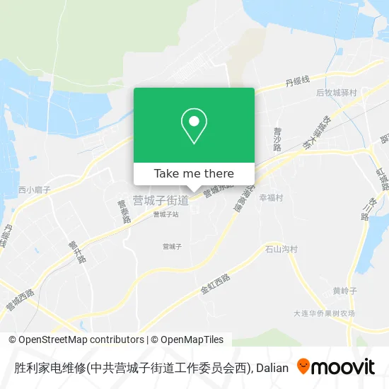 胜利家电维修(中共营城子街道工作委员会西) map