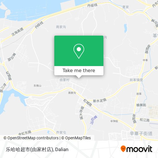 乐哈哈超市(由家村店) map
