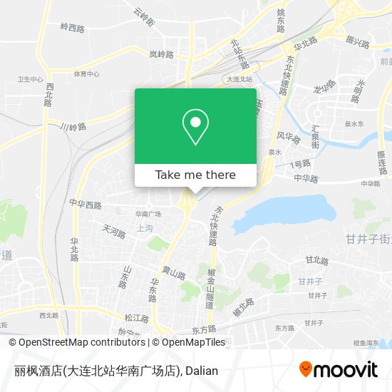 丽枫酒店(大连北站华南广场店) map