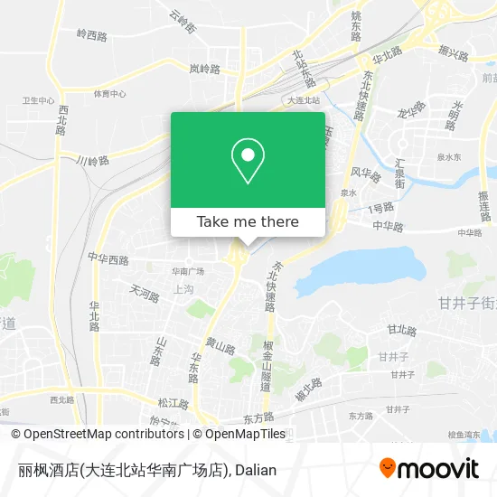 丽枫酒店(大连北站华南广场店) map