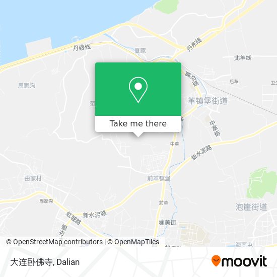 大连卧佛寺 map