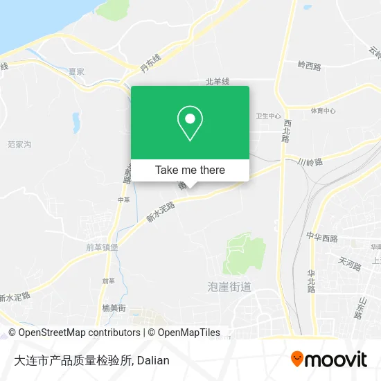 大连市产品质量检验所 map