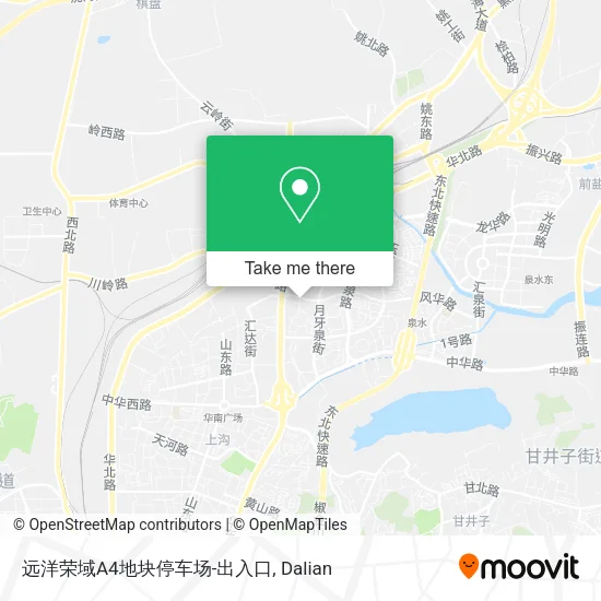 远洋荣域A4地块停车场-出入口 map