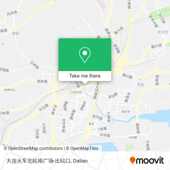 大连火车北站南广场-出站口 map