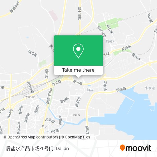 后盐水产品市场-1号门 map