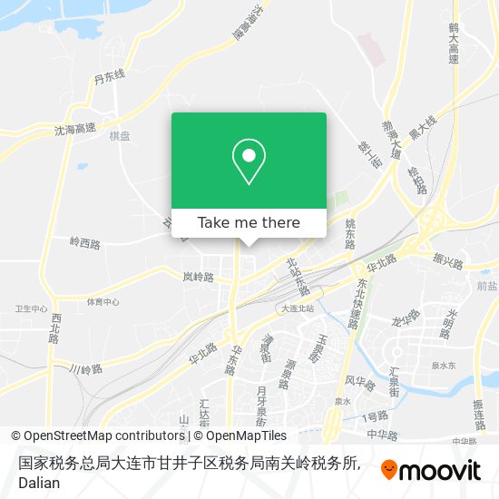 国家税务总局大连市甘井子区税务局南关岭税务所 map