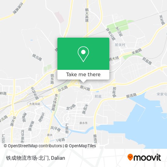 铁成物流市场-北门 map