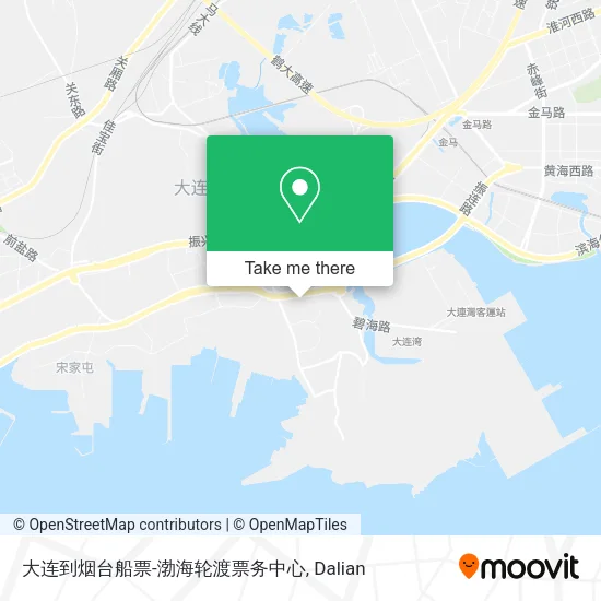 大连到烟台船票-渤海轮渡票务中心 map