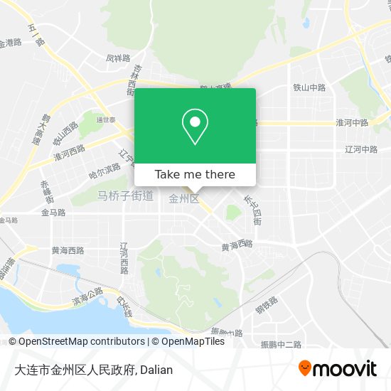 大连市金州区人民政府 map