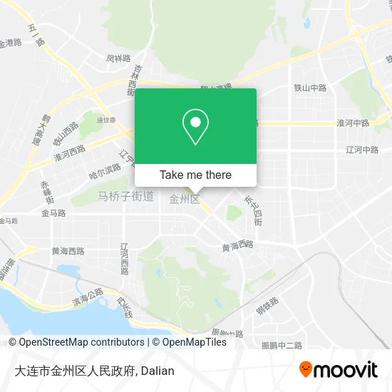 大连市金州区人民政府 map