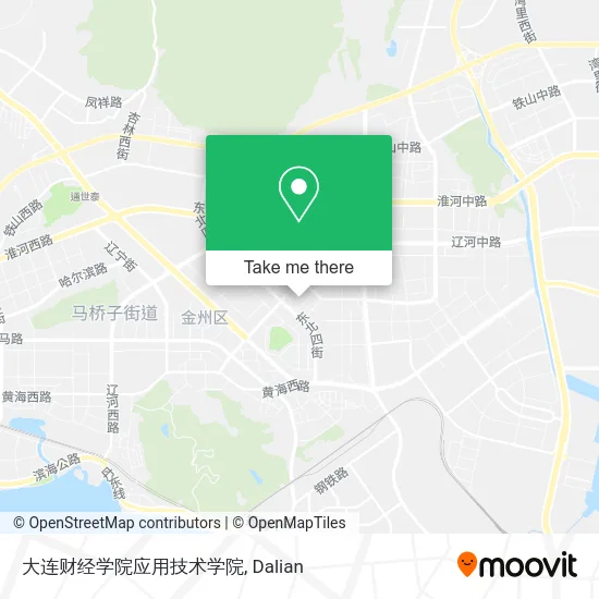 大连财经学院应用技术学院 map