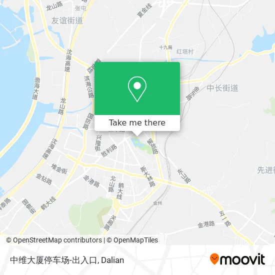 中维大厦停车场-出入口 map