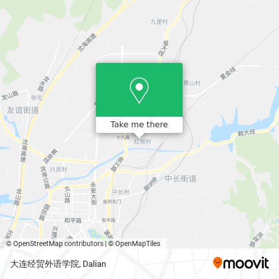 大连经贸外语学院 map