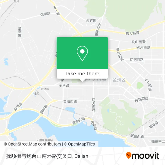 抚顺街与炮台山南环路交叉口 map