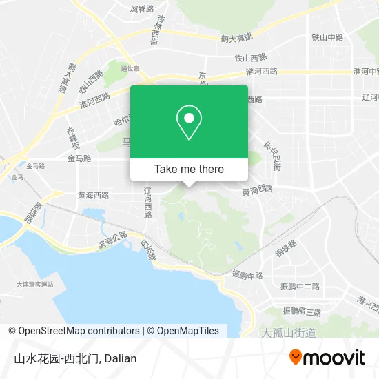 山水花园-西北门 map