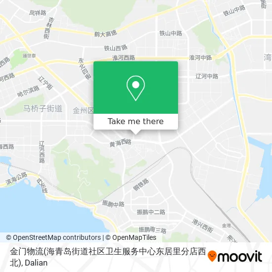 金门物流(海青岛街道社区卫生服务中心东居里分店西北) map