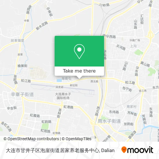 大连市甘井子区泡崖街道居家养老服务中心 map
