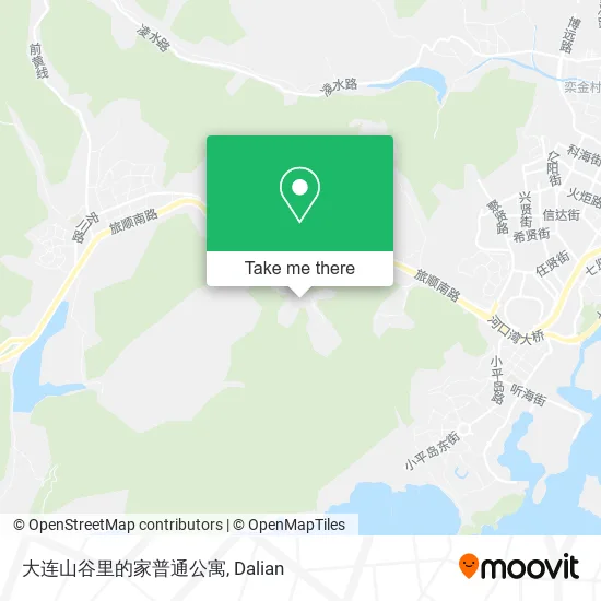 大连山谷里的家普通公寓 map