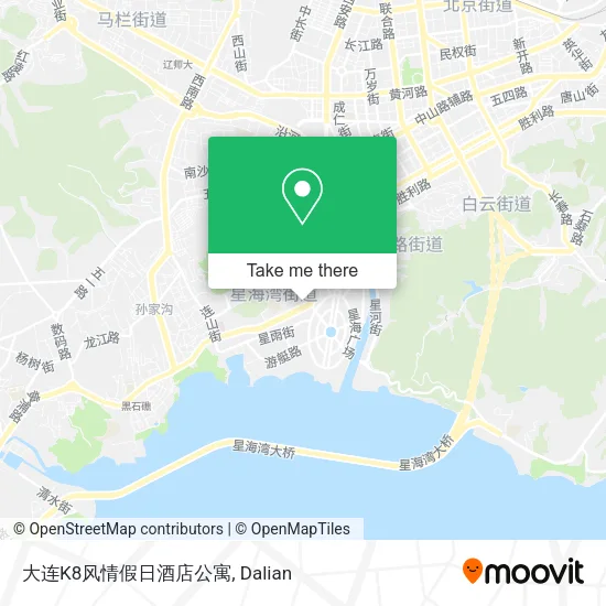 大连K8风情假日酒店公寓 map