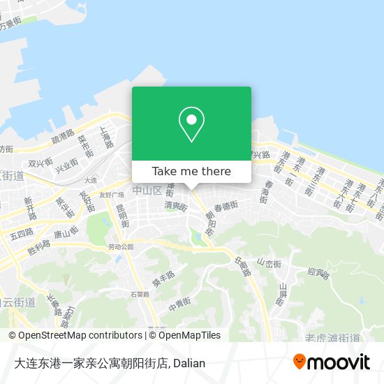 大连东港一家亲公寓朝阳街店 map