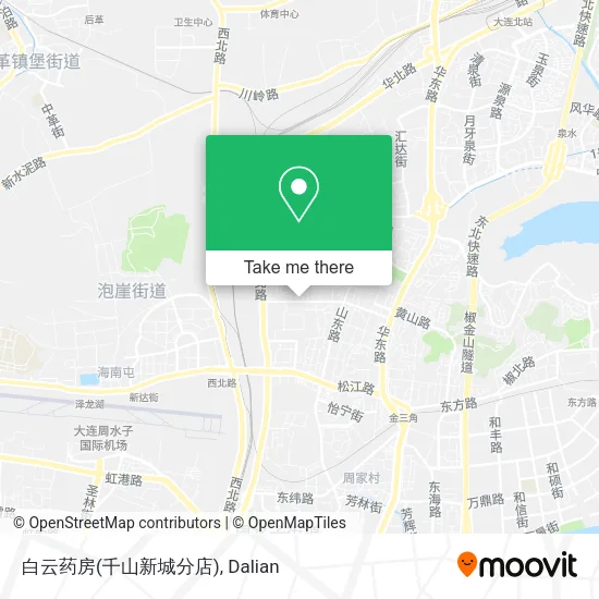 白云药房(千山新城分店) map