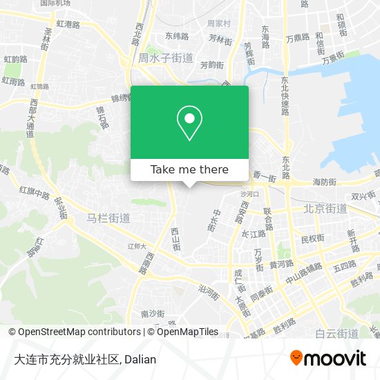 大连市充分就业社区 map