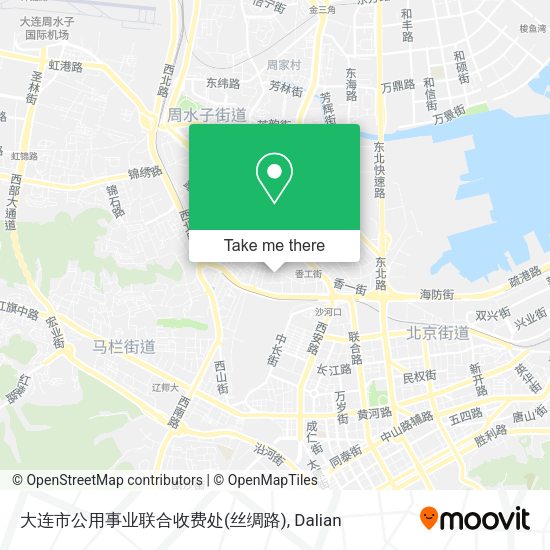 大连市公用事业联合收费处(丝绸路) map