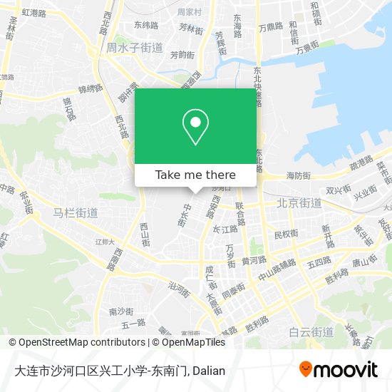 大连市沙河口区兴工小学-东南门 map