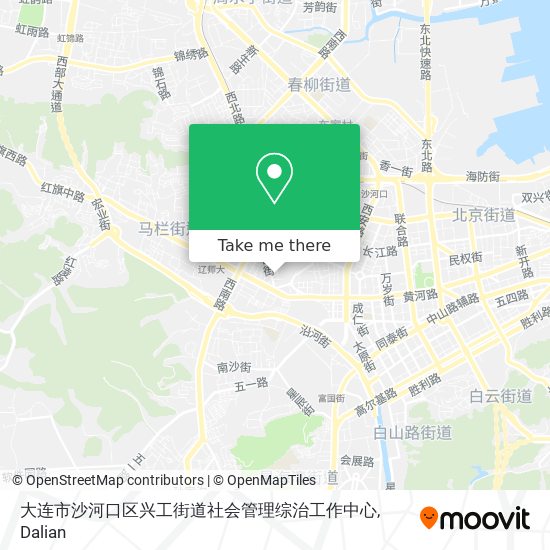 大连市沙河口区兴工街道社会管理综治工作中心 map