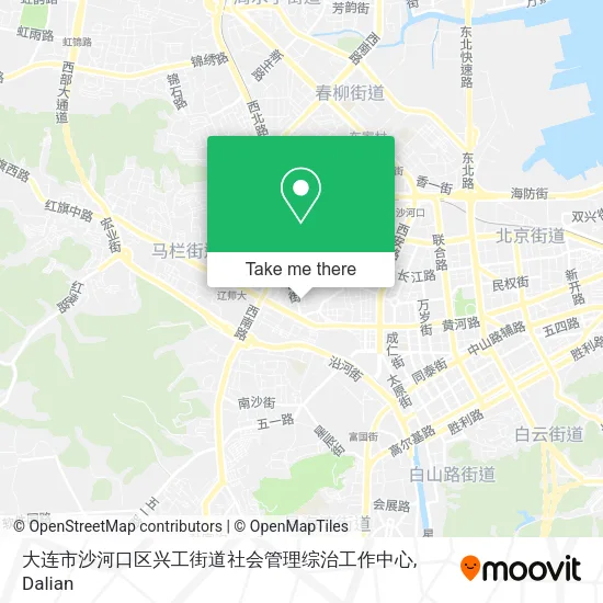 大连市沙河口区兴工街道社会管理综治工作中心 map