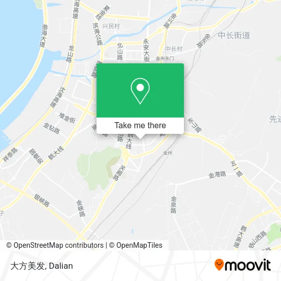 大方美发 map
