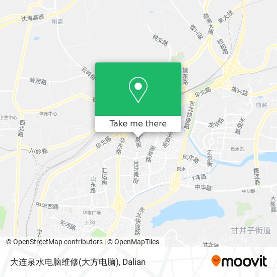 大连泉水电脑维修(大方电脑) map