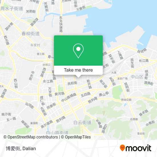 博爱街 map