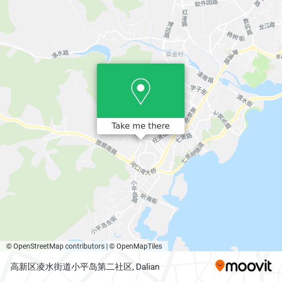 高新区凌水街道小平岛第二社区 map