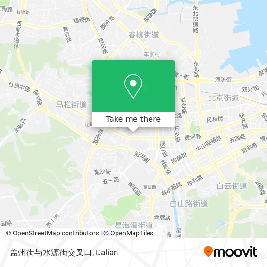 盖州街与水源街交叉口 map